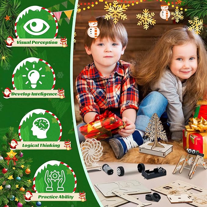 Advent Calendar 2024 Kids Boys - Christmas Advent Calendar Science STEM Kit for Kids - 24 Days of Christmas Countdown Toys Xmas Surprise Gift Christmas Party Favors Kids Teens