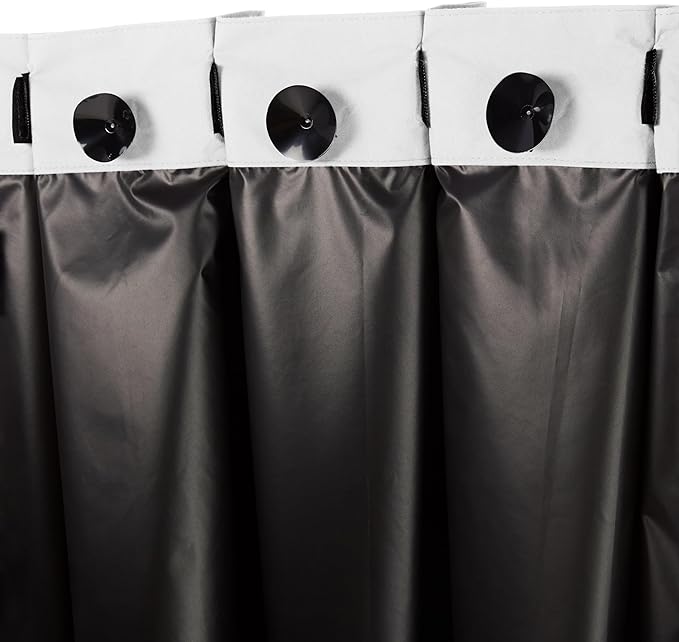 Amazon Basics Portable Blackout Curtain Shade with Suction Cups, 50"W x 78"L, 2-Pack, White