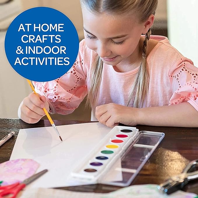 Crayola Washable Watercolor Paint Sets for Kids (12ct), Bulk Classroom Art Supplies for Preschool & Kindergarten, Classroom Learning Activities for Toddlers