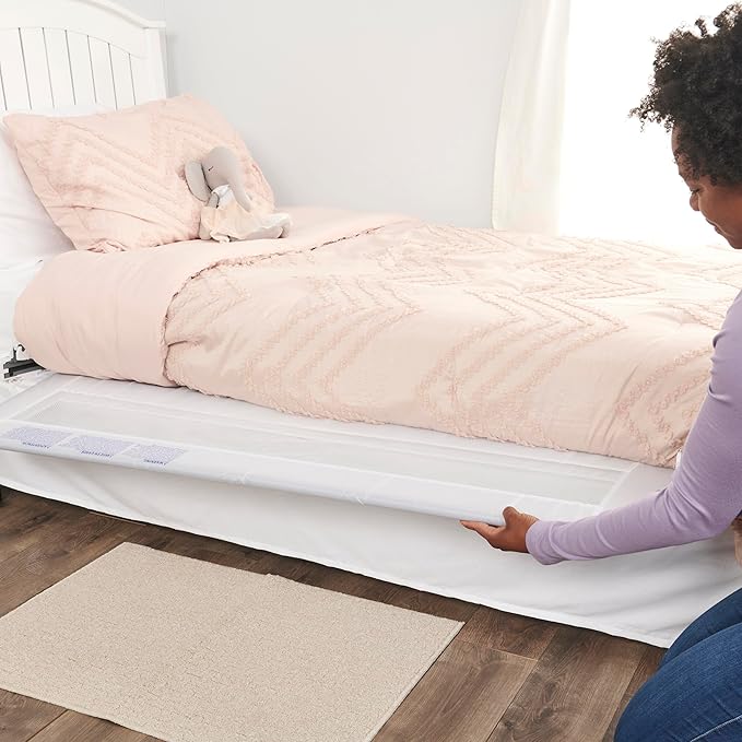 Regalo Hideaway 54-Inch Extra Long Bed Rail Guard, with Reinforced Anchor Safety System, 54” L x 20” H, For ages 2 - 5 years