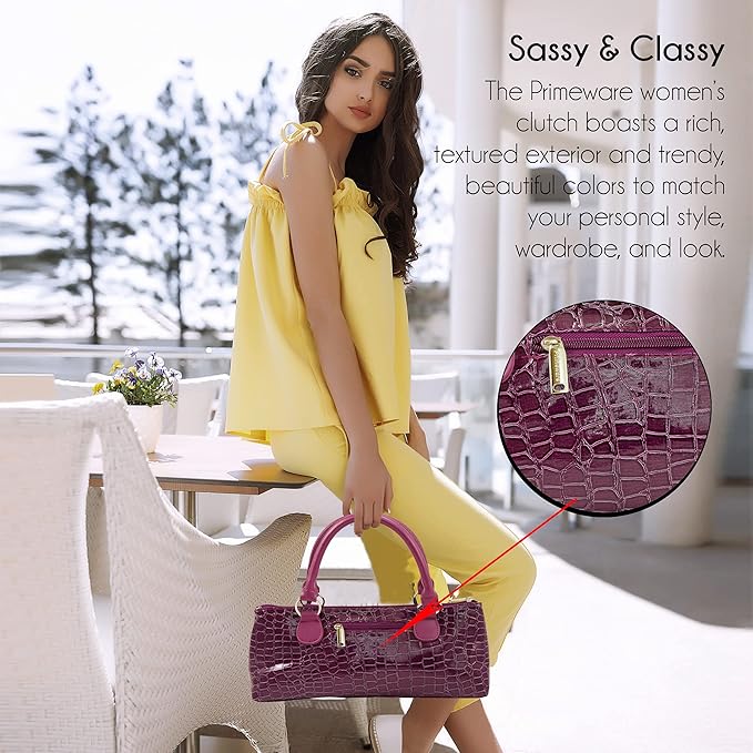 Wine Clutch Bag (Thermal Insulated) Trendy Women’s Carry Tote | Holds Red & White 750mL Bottles | Trendy Fashion | Incl. Portable Waiter-Style Corkscrew