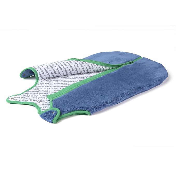 baby deedee Sleep Nest Teddy Baby Sleeping Bag, Fuzzy Dino, Large (18-36 Months)