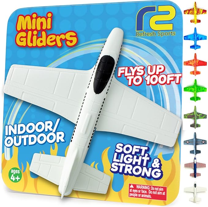 Airplane Toy Foam Glider: Airplane Toys For 3 Year Old & Airplanes For Kids 2-4 Toy Airplane For Boys&GirlsFoam Model Plane & Planes Air Plane Toy, Toddlers
