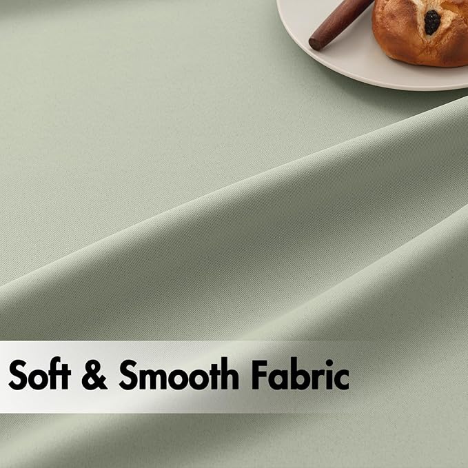 ANRODUO Back Tab Blackout Curtains for Bedroom Living Room, Rod Pocket Pinch Pleated Thermal Insulated Room Darkening Curtains 72 Inches Long 2 Panels, Sage Green, 42 x 72 Inch