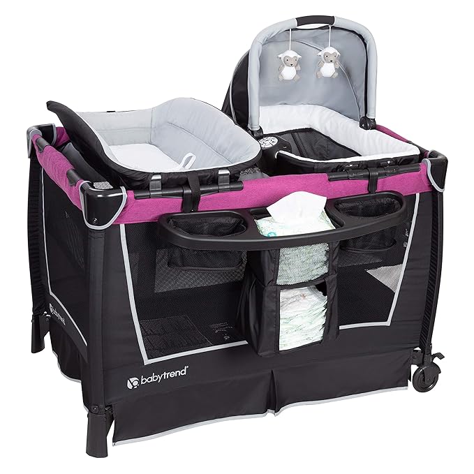 Baby Trend Retreat Nursery Center® Playard, Mulberry