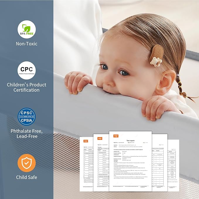 Baby Playpen,Large Play Pen for Babies and Toddlers with Door 79x71 Inch, Adjustable Playpen Non-Slip Suction Cups Base Safe and Sturdy, Indoor Outdoor Playard,Black