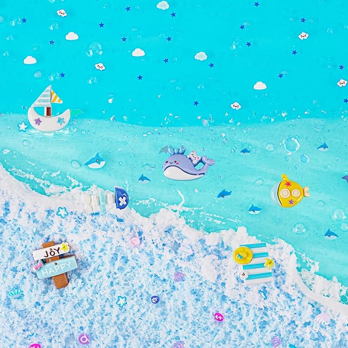 6 Packs Slemes, Blue Slime Kit - Cloud Slime kit for Boys Girls Ages 8-12, for Kids Slime Set Party kit Goodie Bag Stuffers, 4 5 6 7 8 9 10 Year Old Girl Birthday Gift Cute Stuff