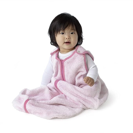 baby deedee Sleep Nest Teddy Baby Sleeping Bag, Pink, Large (18-36 Months)