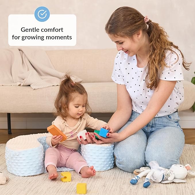 Baby Sit Up Pillow | Baby Pillow for Sitting Up | Comfortable Infant Seat for Early Sitting & Playtime | Soft & Stable Seat with Ring | Suitable from 4 Months