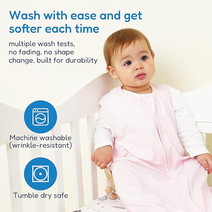 TotAha Sleep Sack 0-6 Months 3-Pack,Stretchy,Buttery Soft Swaddle Transition Sleeping Bag,Light Baby Wearable Blanket with 2-Way Safe Zippers for Boys and Girls, 0.5 TOG