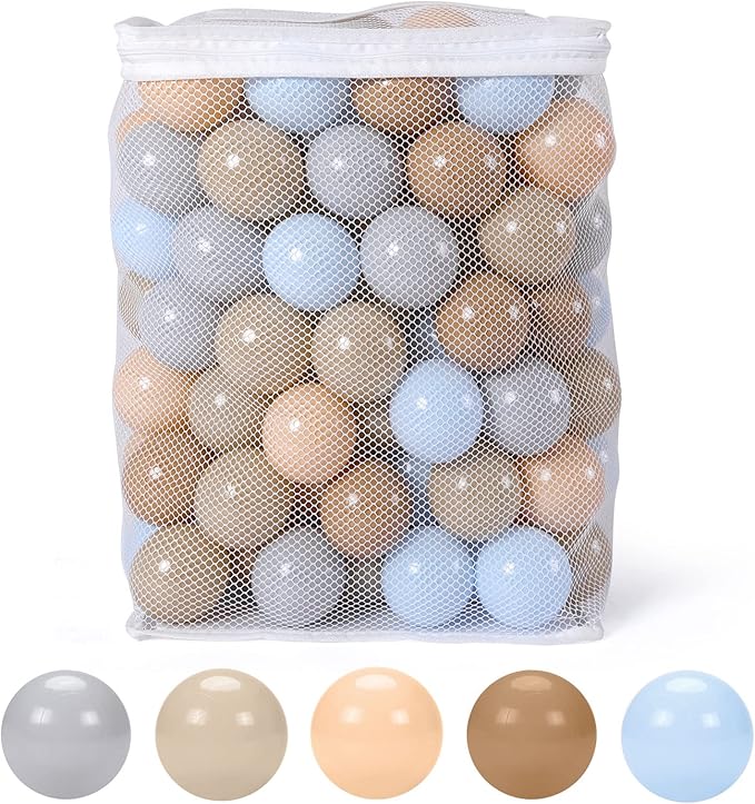 GOGOSO Ball Pits Balls for Toddlers Pack of 50 100 200 Plastics Shape Ball Non-Phthalate Non-BPA Non-Toxic 2.2-Inch Crush Proof Play Balls