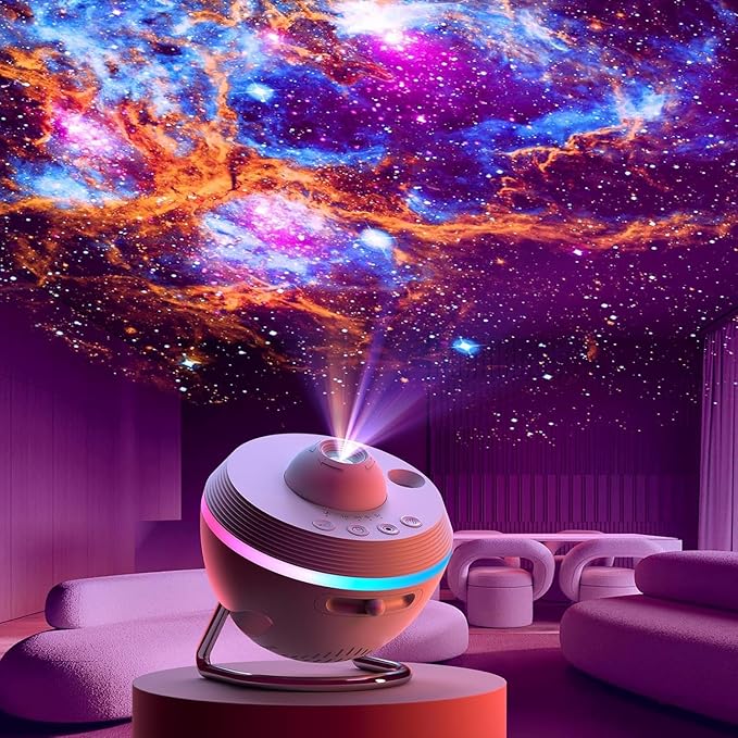 Elec3 Planetarium Star Projector, Meteor Galaxy Projector for Bedroom with 12 Slides Discs, Multicolor Light Effects, Nebula Projector Lamp Starry Sky Night Light Projector for Kids Teens Adults