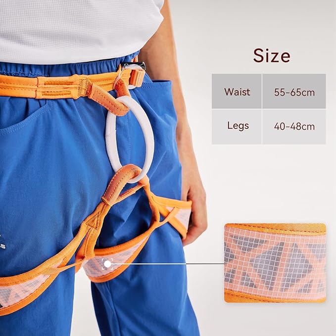 KAILAS Kids Rock Climbing Harness Child Safety Belt Climbing Gear Adjustable Lightweight Indoor Gyms Beginners Youth