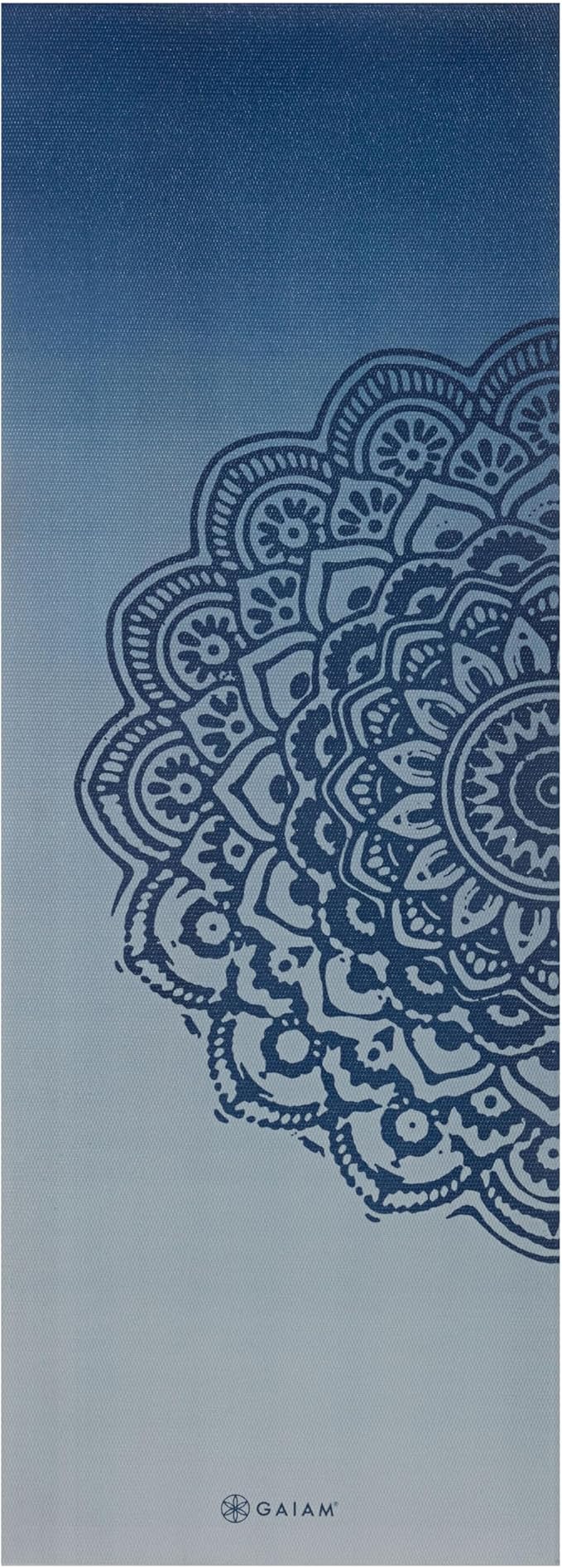 Gaiam Yoga Mat - Premium 6mm Print Extra Thick Non Slip Exercise & Fitness Mat for All Types of Yoga, Pilates & Floor Workouts (68"L x 24"W x 6mm Thick)