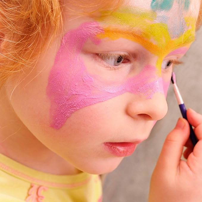 Face Body Paint Oil Palette - Professional Safe Non Toxic Halloween Makeup Painting Kit for Kids & Adults, Flash Colors for Party, Cosplay, SFX, Tattoo, Fancy Dress & Stage Makeup