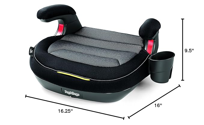 Peg Perego Viaggio Shuttle - Booster Car Seat - for Children from 40 to 120 lbs - Made in Italy - Metal (Sage Green)