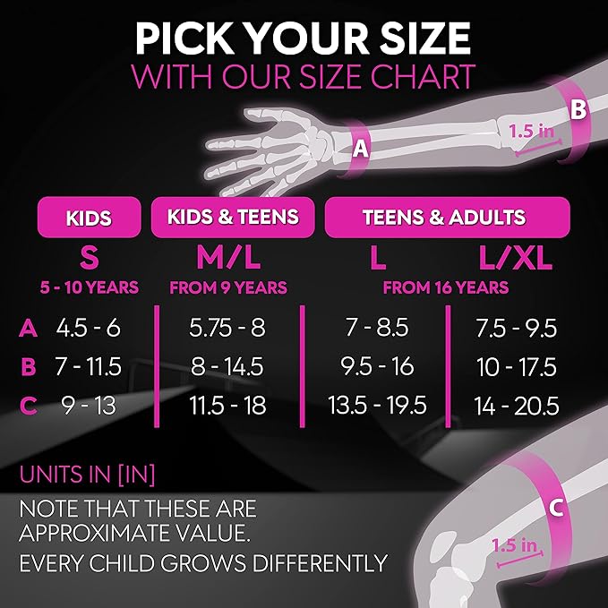 SKATEWIZ Skateboard Pads Protective Gear Set for Kids - Smash - Roller Skate Pads [6pc] - Elbow Pads Roller Derby and Knee Pads Kids Skating with Wrist Guards for Kids and Adults