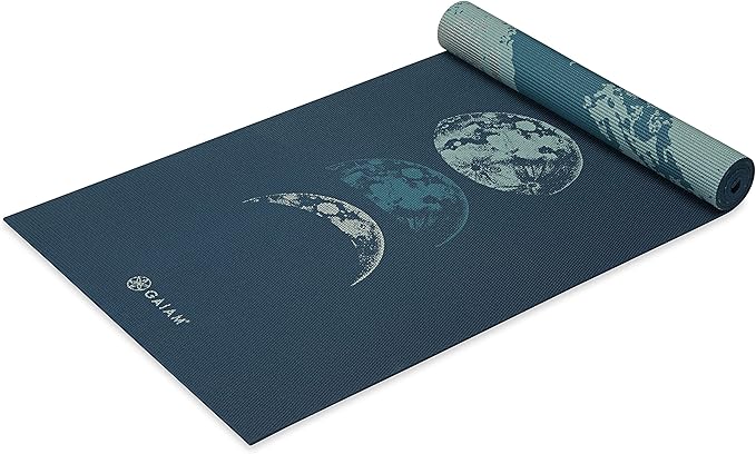 Gaiam Yoga Mat - Premium 6mm Print Reversible Extra Thick Non Slip Exercise & Fitness Mat for All Types of Yoga, Pilates & Floor Workouts (68" x 24" x 6mm Thick)