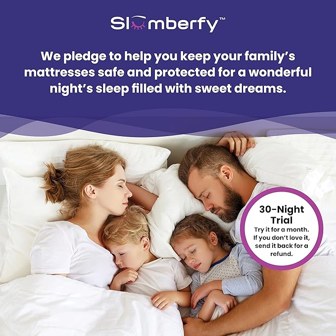 Cal King Size Waterproof Bamboo Mattress Encasement by Slumberfy - Premium Skin-Safe Mattress Protector with 360° EZ Zipper, Lab-Tested Bed Bug Protection, Zippered Encasement (72x84 in)