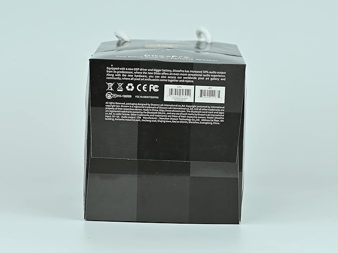 Divoom Ditoo Retro Pixel Art Game Bluetooth Speaker with 16X16 LED App Controlled Front Screen (Black)