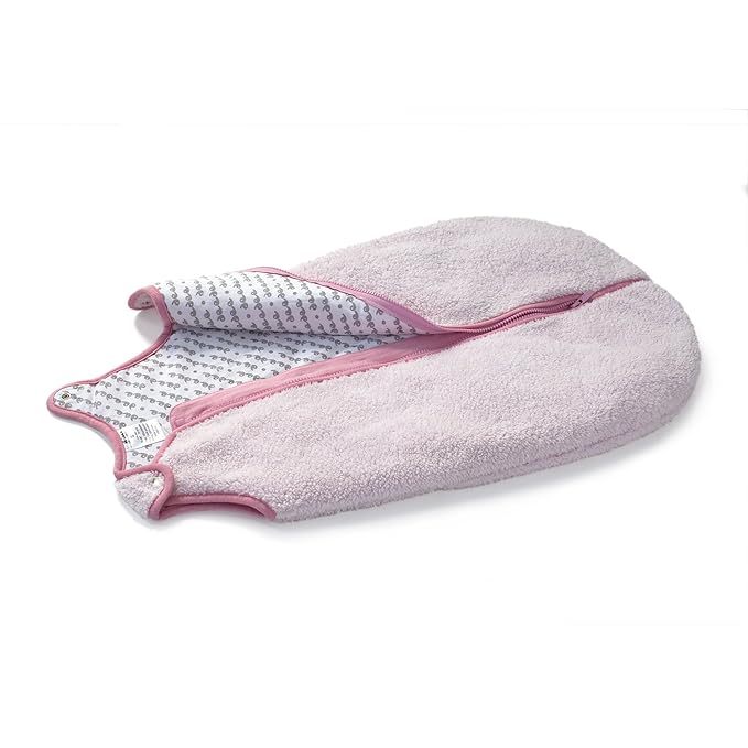 baby deedee Sleep Nest Teddy Baby Sleeping Bag, Pink, Medium (6-18 Months)