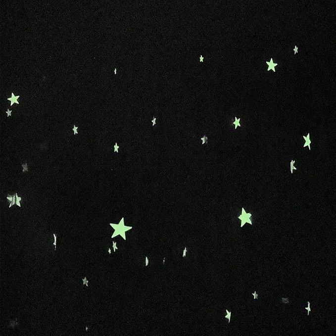 BCBYou Bed Canopy Mosquito Net with Fluorescent Stars Glow in Dark for Baby, Kids, and Adults, for Cover The Baby Crib, Kid Bed, Girls Bed Or Full Size Bed (Purple)