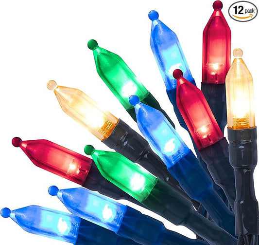 AWQ 108FT 300 LED Fairy String Lights Christmas Fairy String Lights Plug in 8 Modes Extendable for Indoor Outdoor Wedding Birthday Christmas Tree Garden Decor(Multicolor)