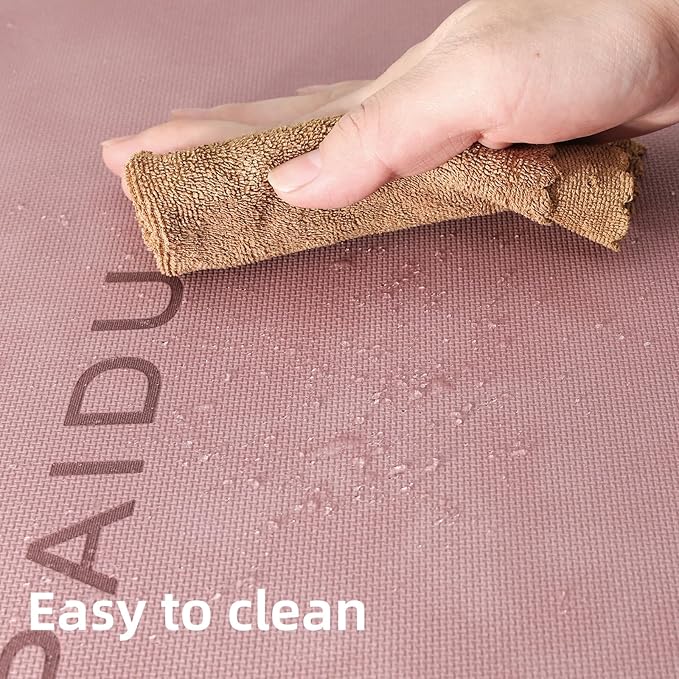 Yoga Mat Non Slip Anti-tear,extra thick-2/5 inch（10MM）High Resiliency Professional POE Yoga Mats for Women Men Kids,72"x24"inch,Workout, Yoga, Pilates and Floor Exercise, with Carrier Strap