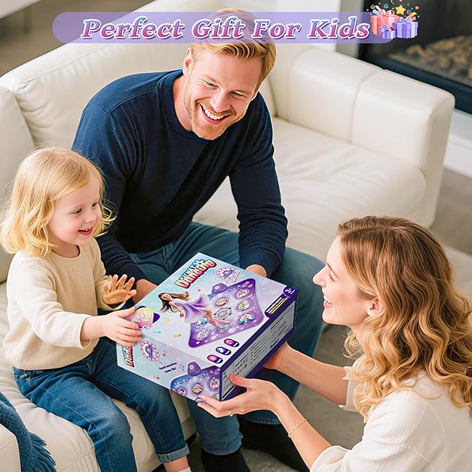 Dance Mat Toy for 3-12 Year Old Girls, Electronic Dance Pad with Wireless Bluetooth,Frozen 8-Button Music Princess Toys Play Mat for Kids with LED Light, Built-in Music, Toddlers Birthday Gift Ages 3+