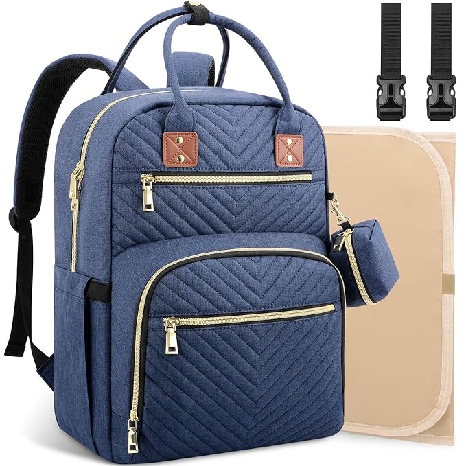 Baby Diaper Bag Backpack, Travel Diaper Bags for Baby Girl Boy Large Capacity Baby Bag Backpack for Women Peacock Blue