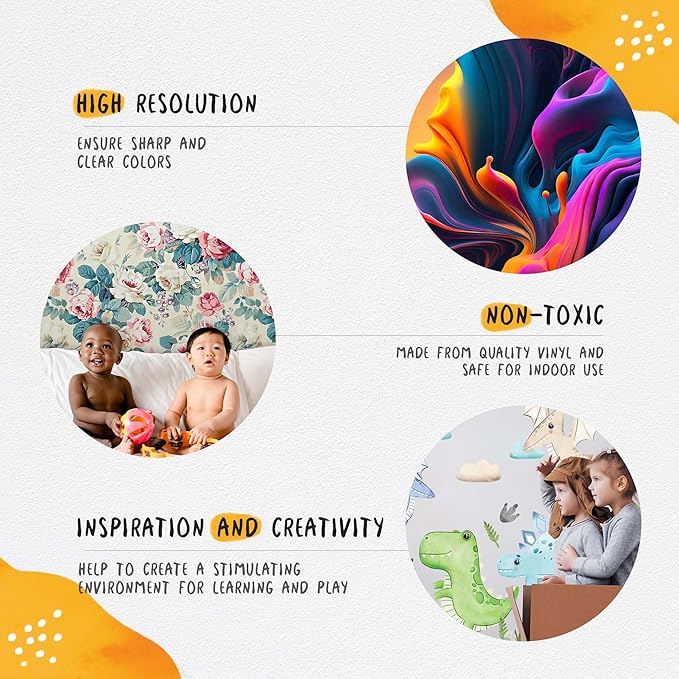 Hot Air Balloon Wall Decals by Lipastick - Peel and Stick Animal Stickers Raccoon, Fox, Koala, Panda for Kids Room, Nursery, Playroom, Bedroom - Removable Wall Decor for Boys, Girls, Babies - XXL Size