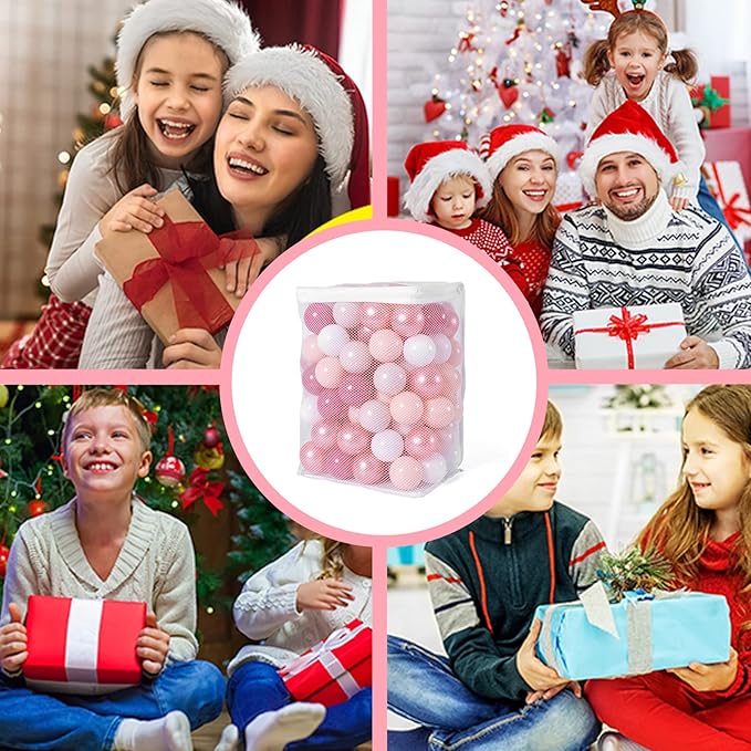 GOGOSO Ball Pits Balls for Toddlers Pack of 50 100 200 Plastics Shape Ball Non-Phthalate Non-BPA Non-Toxic 2.2-Inch Crush Proof Play Balls