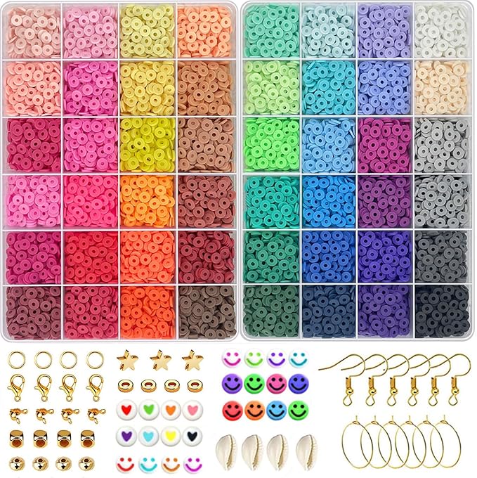 JULIMAIDONG 11500Pcs Pony Beads, Beads for Bracelets Making, Multi-Colored Hair Beads for Hair Braids, 144 Colors Kandi Friendship Bracelet Beads Jewelry Making Kits for Craft (144Color)