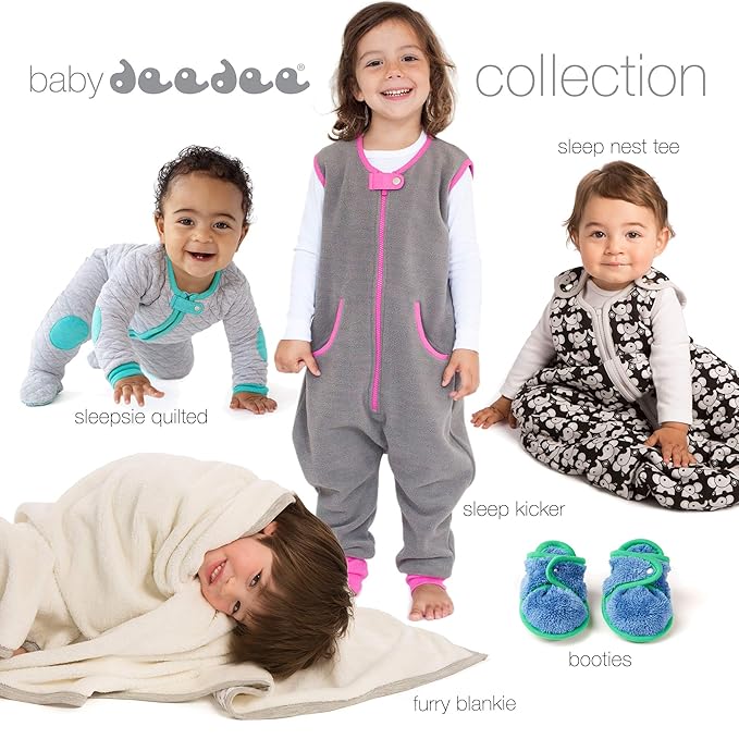 Sleep nest Fleece Baby Sleeping Bag, Lake Green, Small (0-6 Months)