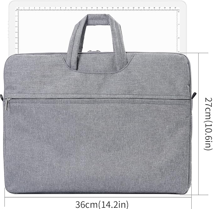 Elice Magnetic A4 Light Board with Bag for Diamond Painting, Tracing LED Light Box with Side Buttons, Super Bright Diamond Art Light Pad, Light Table for Drawing, Sketching, Weeding Vinyl - White