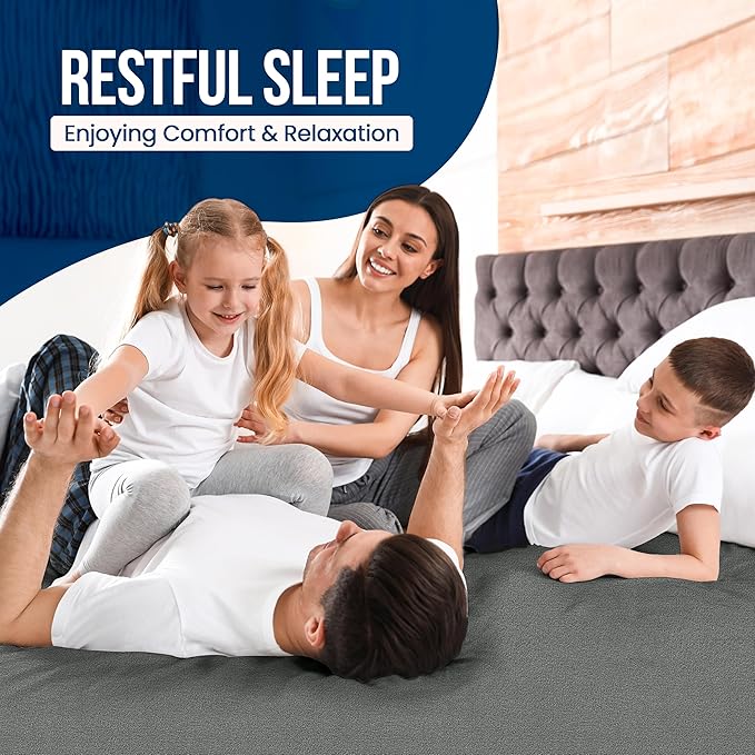 Utopia Bedding Waterproof Mattress Protector Twin XL Size, Premium Terry Mattress Cover 200 GSM, Breathable, Fitted Style with Stretchable Pockets (Gray)