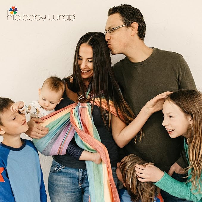 Hip Baby Wrap Ring Sling Baby Carrier for Infants and Toddlers - Beautiful, 100% Soft Cotton Baby Wraps Carrier For Babies 8-35 lbs - Perfect Baby Shower Gifts Moms And Dads - Nursing Cover (Midnight)
