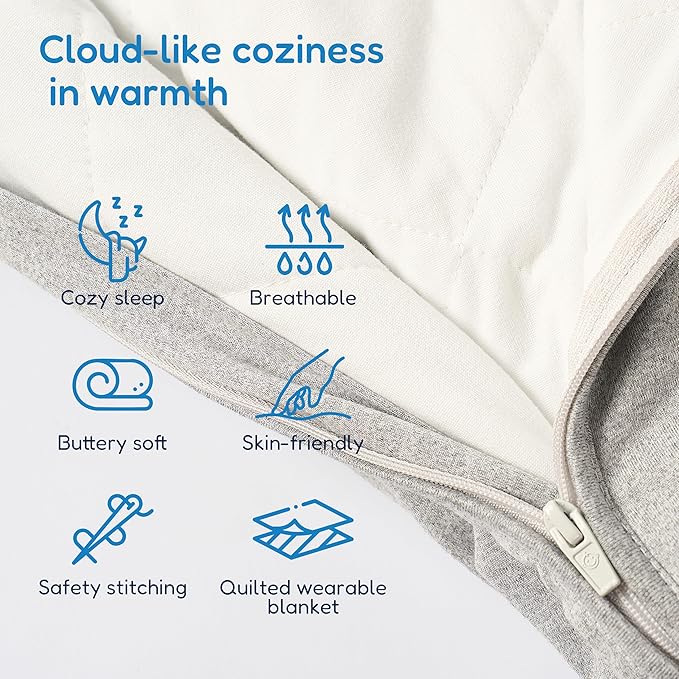 TotAha Toddler Sleep Sack 1.0 TOG for 2T-3T-4T, Premium Soft Wearable Blanket Baby Sleeping Bag with 2-way Safe Zipper for Girl Boy