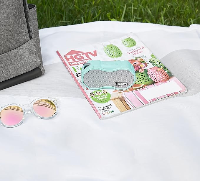 Altec Lansing Baby Boom XL - Waterproof Bluetooth Speaker, Wireless & Portable Speaker for Travel & Outdoor Use, Deep Bass & Loud Sound, 1 Pack, Mint