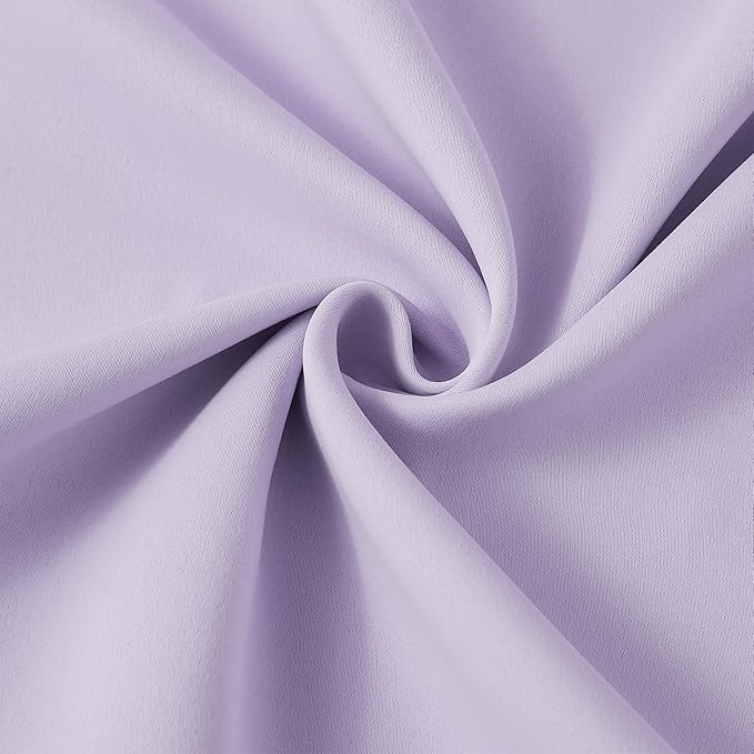 Lilac Light Purple Room Darkening Curtains, Pinch Pleat with Hooks, Modern Design Light Reducing & Privacy Protection Blackout Window Drape/Drapery for Kid's Adult Room(Lavender, 2 Panels, W40 x L96)