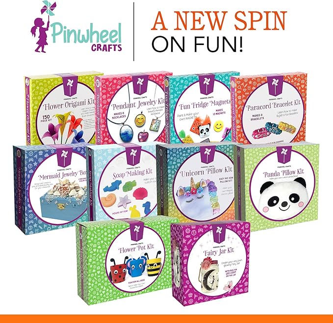 Flower Origami Kit & Paracord Bracelet Kit Bundle - Fun DIY Arts and Crafts Project for Kids Ages 6 7 8 9 10 11 12 - Great Gifts for All Occasions