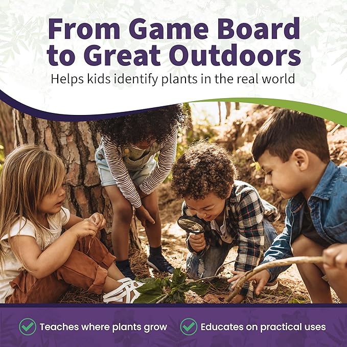Wildcraft! an Herbal Adventure Cooperative Board Game - Learn 25 Herbs with No Reading Required - Educational Game for Kids 4+ & Families - Includes 3 Printable PDFs, Coloring Book & Plant Guide