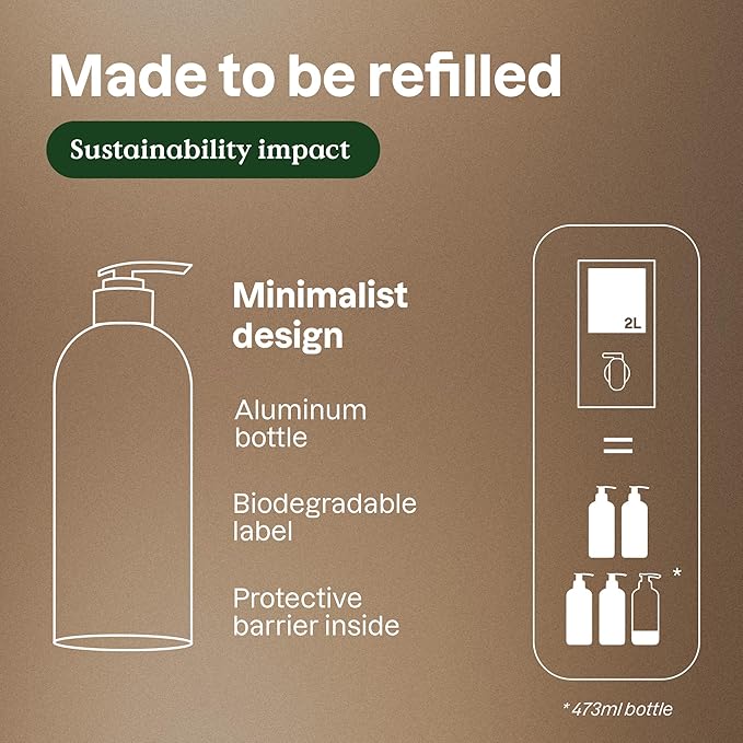 ATTITUDE 2-in-1 Body Wash and Hair Shampoo, EWG Verified Shower Gel, Dermatologically Tested, Made with Naturally Derived Ingredients, Vegan Personal Care, Patchouli and Black Pepper, 16 Fl Oz