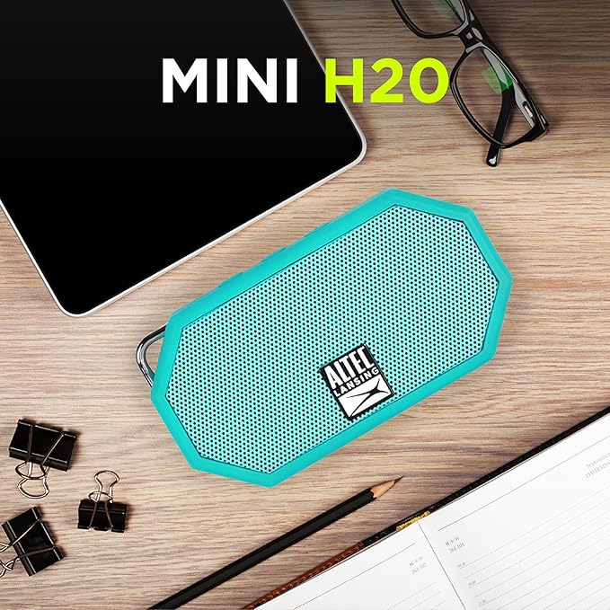 Altec Lansing Mini H2O - Waterproof Bluetooth Speaker, IP67 Certified & Floats in Water, Compact & Portable Speaker for Hiking, Camping, Pool, and Beach