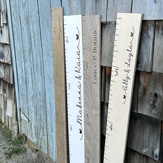 Personalized Growth Chart for Wall - Kids Height Ruler, Wooden Growth Chart for Kids, Wall Ruler for Kids Height Measurement and Height Growth Chart for Home - Kids Sizing Chart